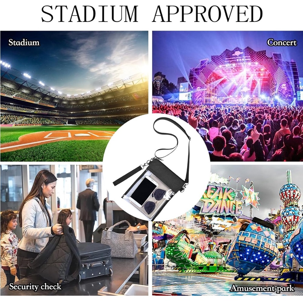 Clear Stadium Approved Crossbody Bag